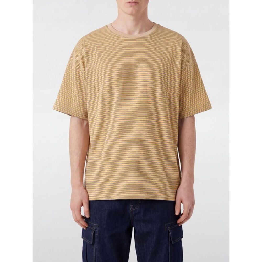 Howlin Men Howlin Striped Relaxed Fit T-Shirt In Cotton With Crew Neck